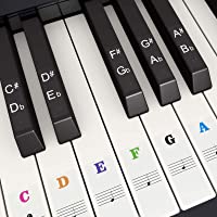 Pegatina de Piano Pegatinas de Teclados de Piano para 37- 49- 54- 61- 88 Teclas- Fansjoy Reemplazo Pegatinas Teclado de…